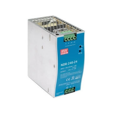 Prikaži detalje za Napajanje Mean Well NDR-240-24 240W 24V Slika proizvoda: Napajanje Mean Well NDR-240-24 240W 24V