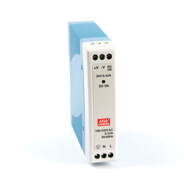 Prikaži detalje za Napajanje Mean Well MDR-10-24 10W 24V Slika proizvoda: Napajanje Mean Well MDR-10-24 10W 24V