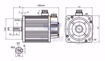 Slika proizvoda: AC servo motor sa kočnicom i drajverom - 2.3KW 220v 15Nm 1500rpm
