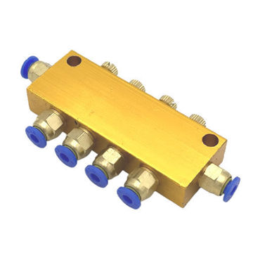 Razdelnik ulja Slika proizvoda: Razdelnik ulja - 2 ulaza 4 izlaza