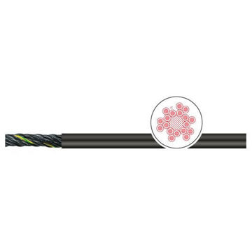 Kabl 4x0.75 Slika proizvoda: Kabl 4x0.75 TPE, crni, za primenu u nosačima kablova